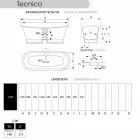 Cast iron exterior copper plated bath Henry Viadurini