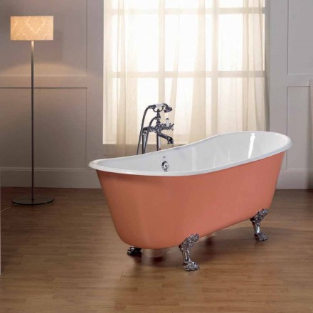 bathtub in cast iron with Melissa feet Viadurini