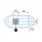 Free Standing Tub, Design Solid Surface Glossy / Matte - Veil Viadurini