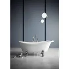 Free Standing Tub, Victorian Design in Solid Surface - Rain Viadurini