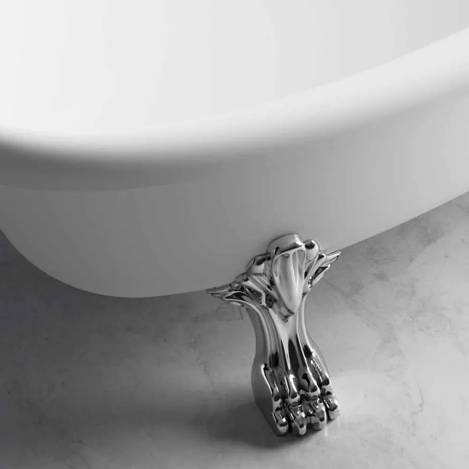 Free Standing Tub, Victorian Design in Solid Surface - Rain Viadurini