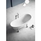 Free Standing Tub, Victorian Design in Solid Surface - Rain Viadurini