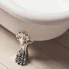 Design Free Standing Bath, Feet in Chrome Finish - Free Viadurini