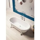 Design Free Standing Bath, Feet in Chrome Finish - Free Viadurini
