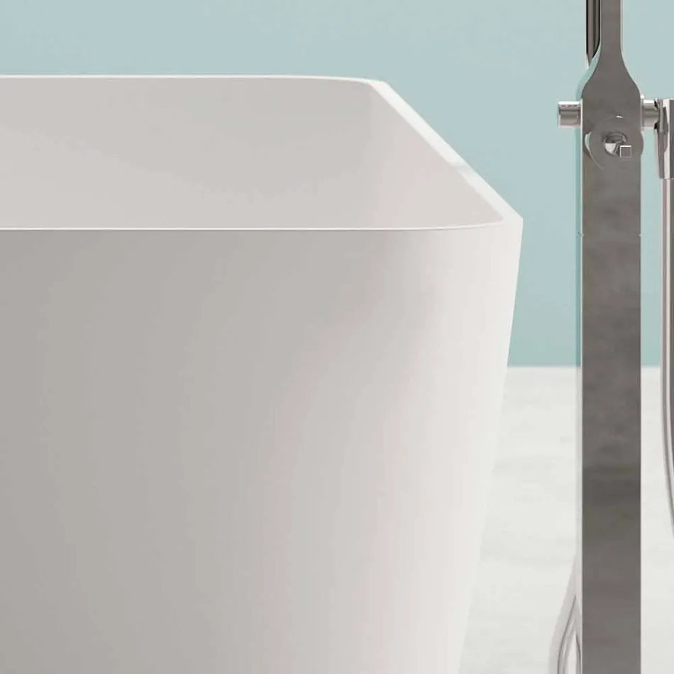 Freestanding Modern Design Bathroom Glossy White or Matt - Face Viadurini