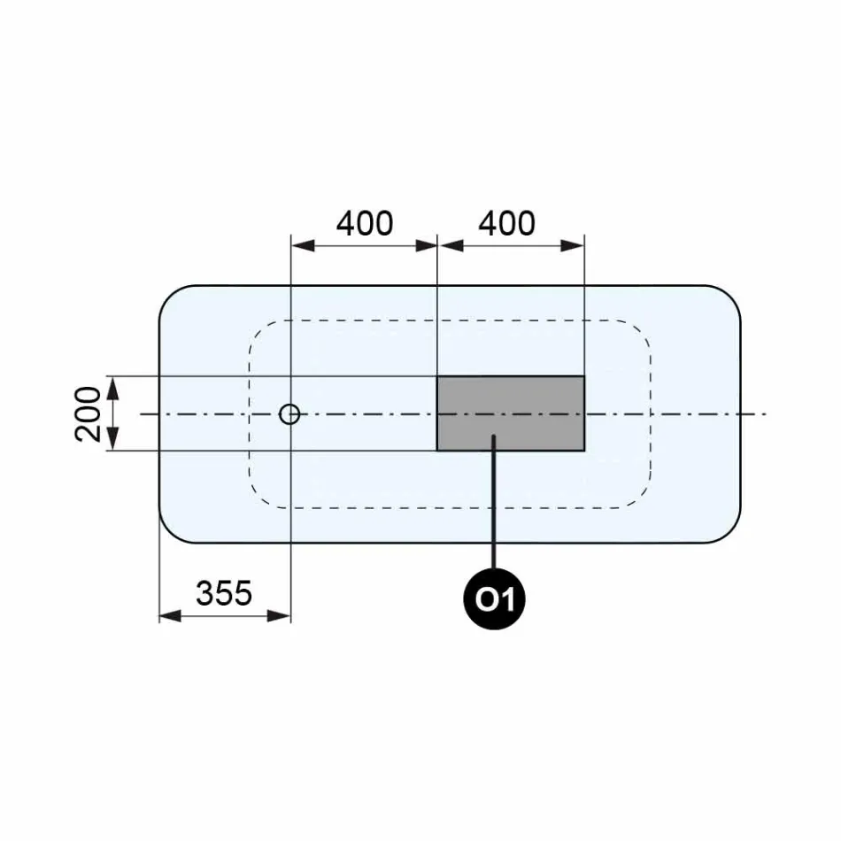 Freestanding Modern Design Bathroom Glossy White or Matt - Face Viadurini