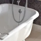 Vintage Freestanding Design Bathtub in White Cast Iron, Made in Italy - Marwa Viadurini
