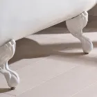 Vintage Freestanding Design Bathtub in White Cast Iron, Made in Italy - Marwa Viadurini