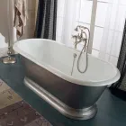 Freestanding bathtub in cast iron Vintage style, Made in Italy - Orsola Viadurini