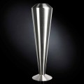 Tall Decorative Vase in Satin Steel Made in Italy Fine - Vesper