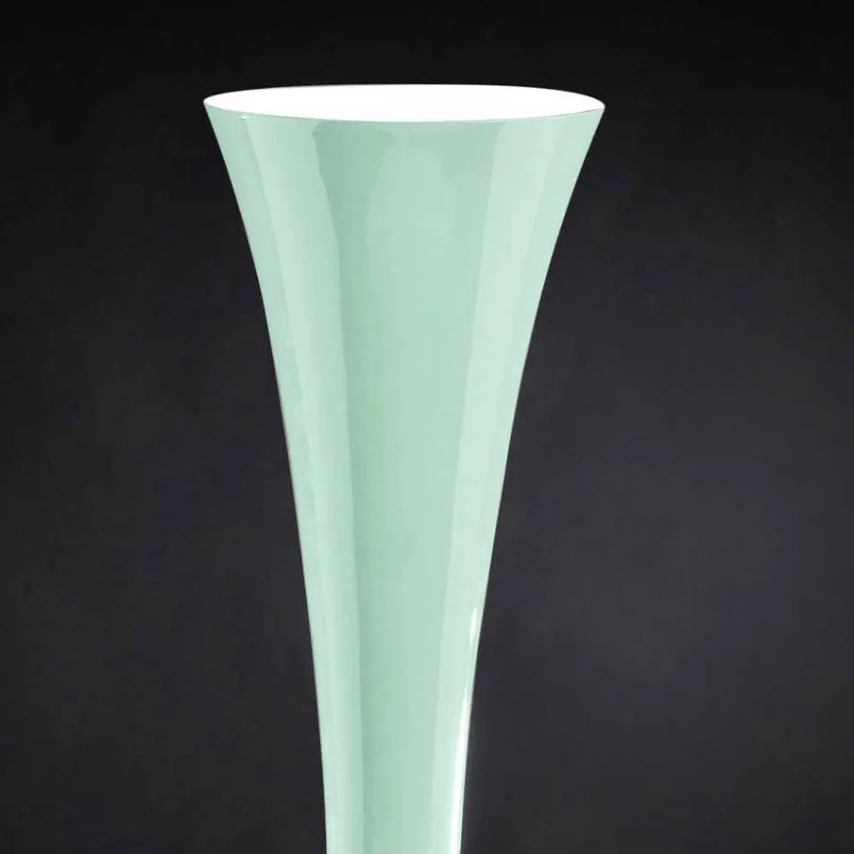 Tall Decorative Stained Glass Vase Made in Italy - Singapore Viadurini