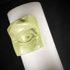 Tall Vase in White Ceramic with Colored Detail Made in Italy - Monte Viadurini