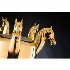 Tall Indoor Vase in White Ceramic or Glossy Gold Made in Italy - Jacky Viadurini