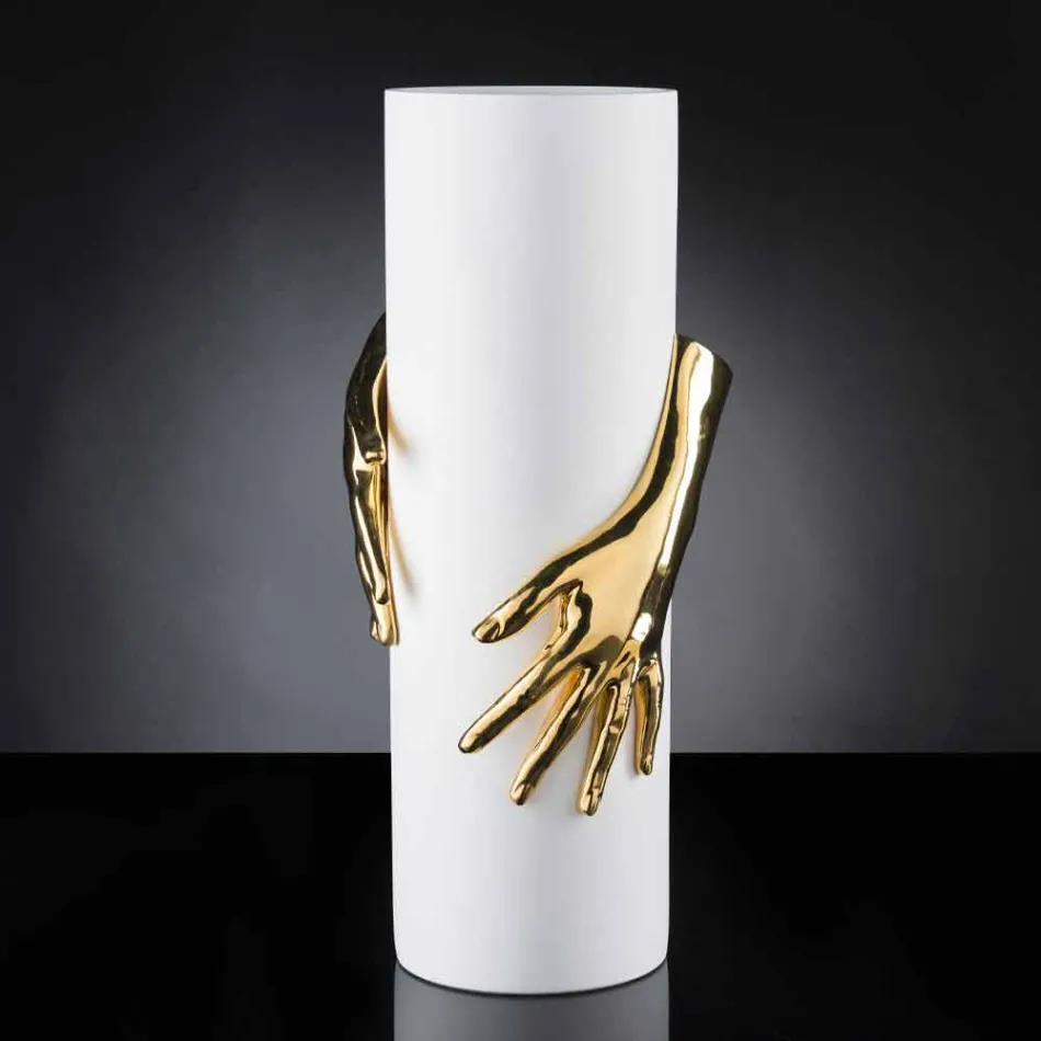 Tall Indoor Ceramic Vase Handcrafted in Italy - Monte Viadurini