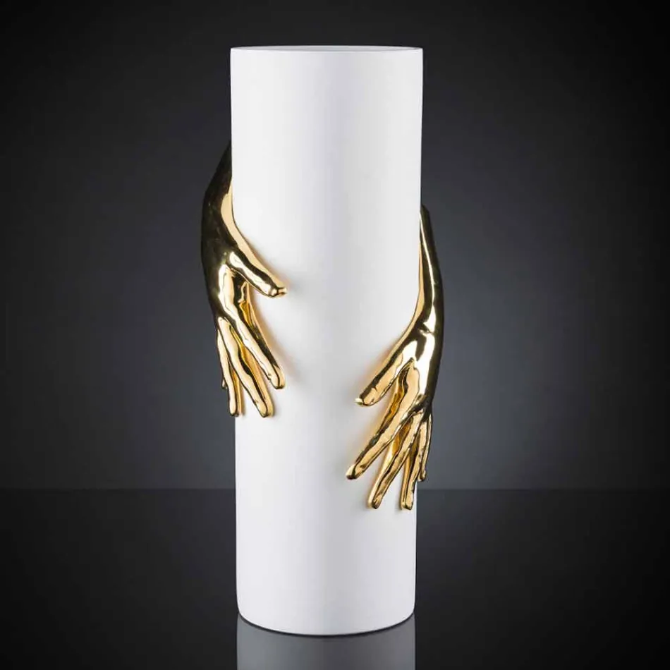 Tall Indoor Ceramic Vase Handcrafted in Italy - Monte Viadurini