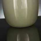 Handcrafted White or Grey Glossy Glass Vase Made in Italy - Malindi Viadurini