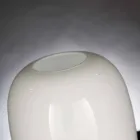 Handcrafted White or Grey Glossy Glass Vase Made in Italy - Malindi Viadurini