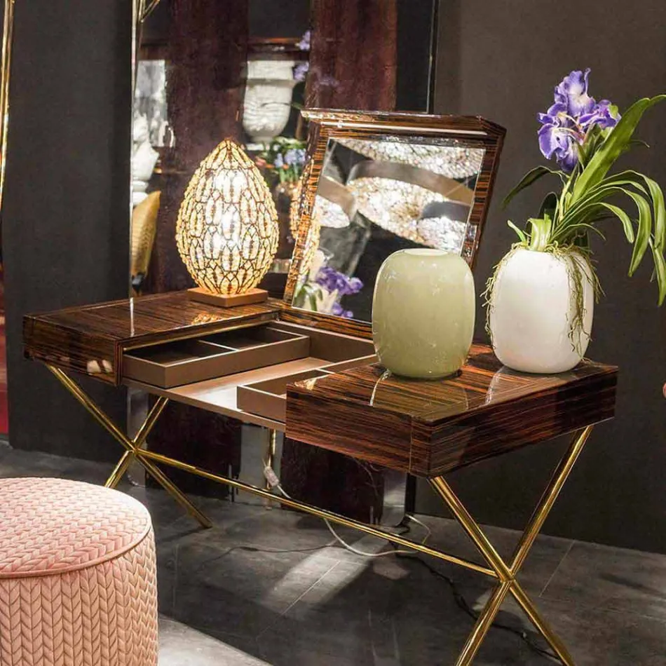 Handcrafted White or Grey Glossy Glass Vase Made in Italy - Malindi Viadurini