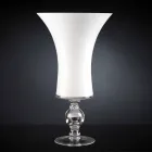 Artisan Vase in White Blown Glass or 24k Gold Made in Italy - Canberra Viadurini