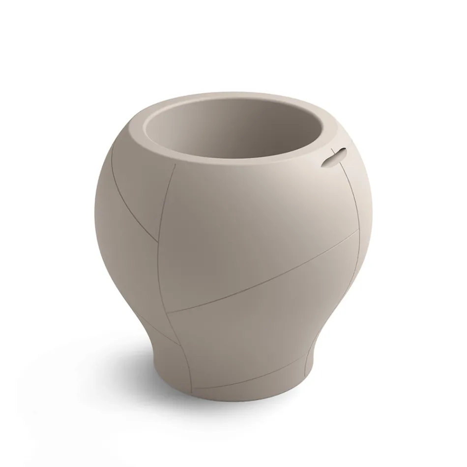 Outdoor Vase in Various Finishes and Sizes in Polyethylene Made in Italy - Loto Viadurini