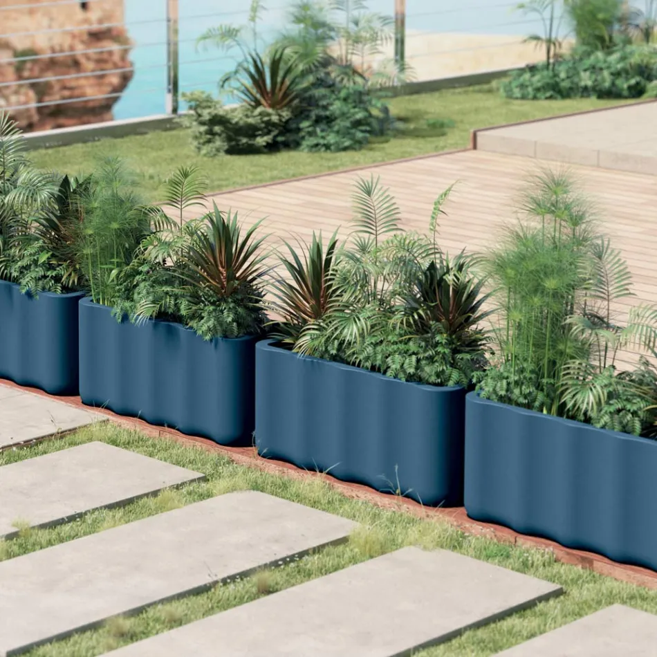 Outdoor Vase in Colored Polyethylene Made in Italy - Messy Viadurini