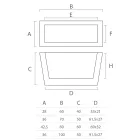 Rectangular Outdoor Vase in Polyethylene Made in Italy - Albarone Viadurini