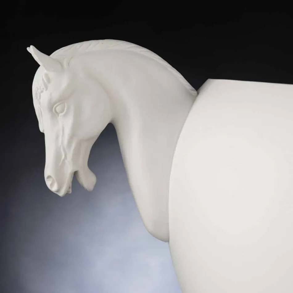 Indoor Vase in White Ceramic or 24k Gold Handmade in Italy - Jacky Viadurini