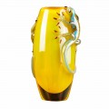 Indoor Stained Glass Vase with Geckos Handmade in Italy - Geco