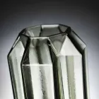 Indoor Vase in Polished Glass Handcrafted in Italy - Flock Viadurini