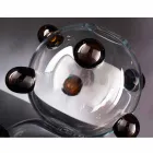 Round Indoor Vase in Blown Murano Glass Made in Italy - Astore Viadurini