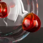 Round Indoor Vase in Blown Murano Glass Made in Italy - Astore Viadurini