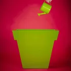 Colored decorative vase Slide The modern polyethylene vase made in Italy Viadurini