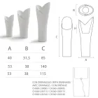 Indoor Decorative Vase in Colored Polyethylene Made in Italy - Cervia Viadurini