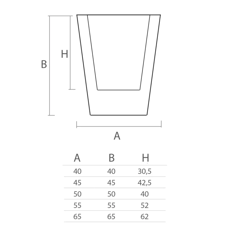 Indoor Decorative Vase in Colored Polyethylene Made in Italy - Mengo Viadurini