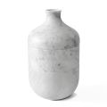 Decorative Vase in White Carrara Marble Italian Luxury Design - Calar