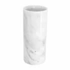 White Carrara Marble Decorative Vase Made in Italy Design - Nevea Viadurini