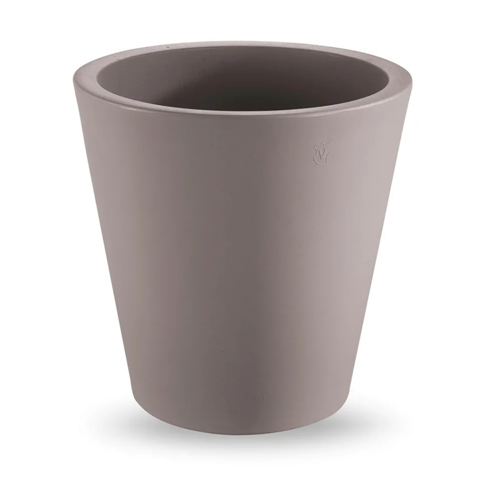 Round Colored Polyethylene Decorative Vase Made in Italy - Mengo Viadurini