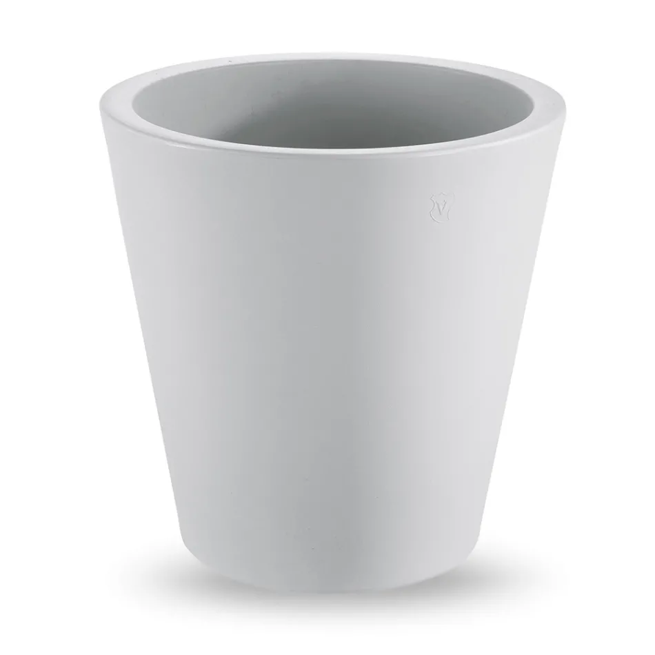 Round Colored Polyethylene Decorative Vase Made in Italy - Mengo Viadurini