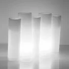 Bright decorative vase Slide Bamboo of modern design made in Italy Viadurini