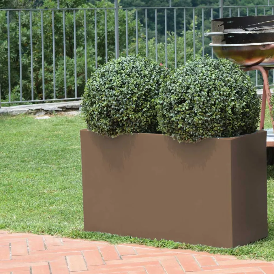Garden Divider Pot in Colored Polyethylene Made in Italy - Maddison Viadurini