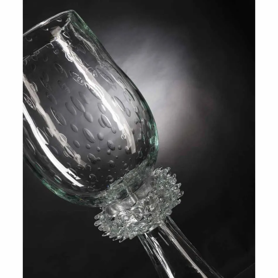 Elegant Indoor Vase in Blown Murano Glass Made in Italy - Copernicus Viadurini