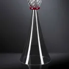 Elegant Indoor Vase in Blown Murano Glass Made in Italy - Inverso Viadurini