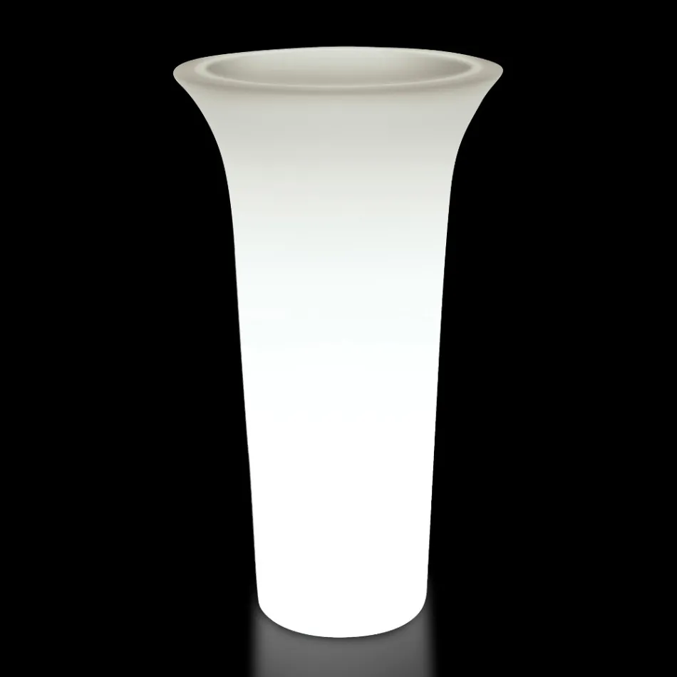 Round Garden Planter in Polyethylene Made in Italy - Tremont Viadurini