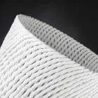 Handmade Ceramic Vase with Woven Weft Made in Italy - Napoleon Viadurini