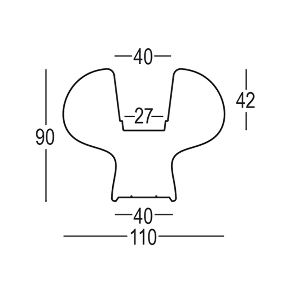 Outdoor Luminous Vase in Polyethylene with LED Light Made in Italy - Boba Viadurini