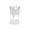 Tall Indoor Vase in White Polyethylene Made in Italy - Devid
