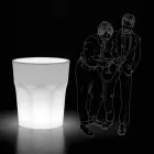 Decorative Luminous Vase in Polyethylene with LED Light Made in Italy - Pucca Viadurini