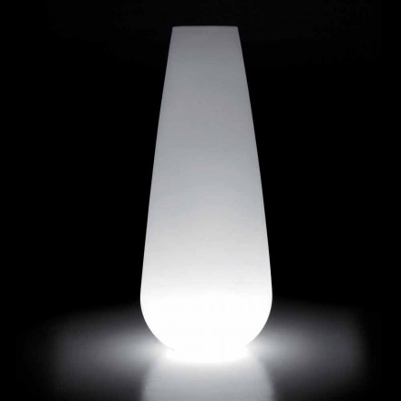 Luminous Vase for Outdoor Design in Polyethylene Made in Italy - Menea Viadurini