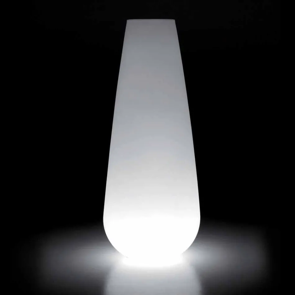 Luminous Vase for Outdoor Design in Polyethylene Made in Italy - Menea Viadurini