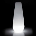 Luminous Vase for Outdoor Design in Polyethylene Made in Italy - Menea